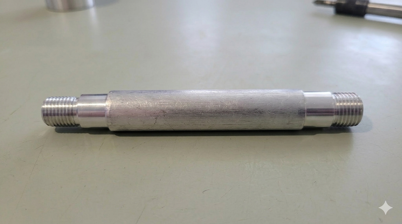 3-axis milled aluminum component